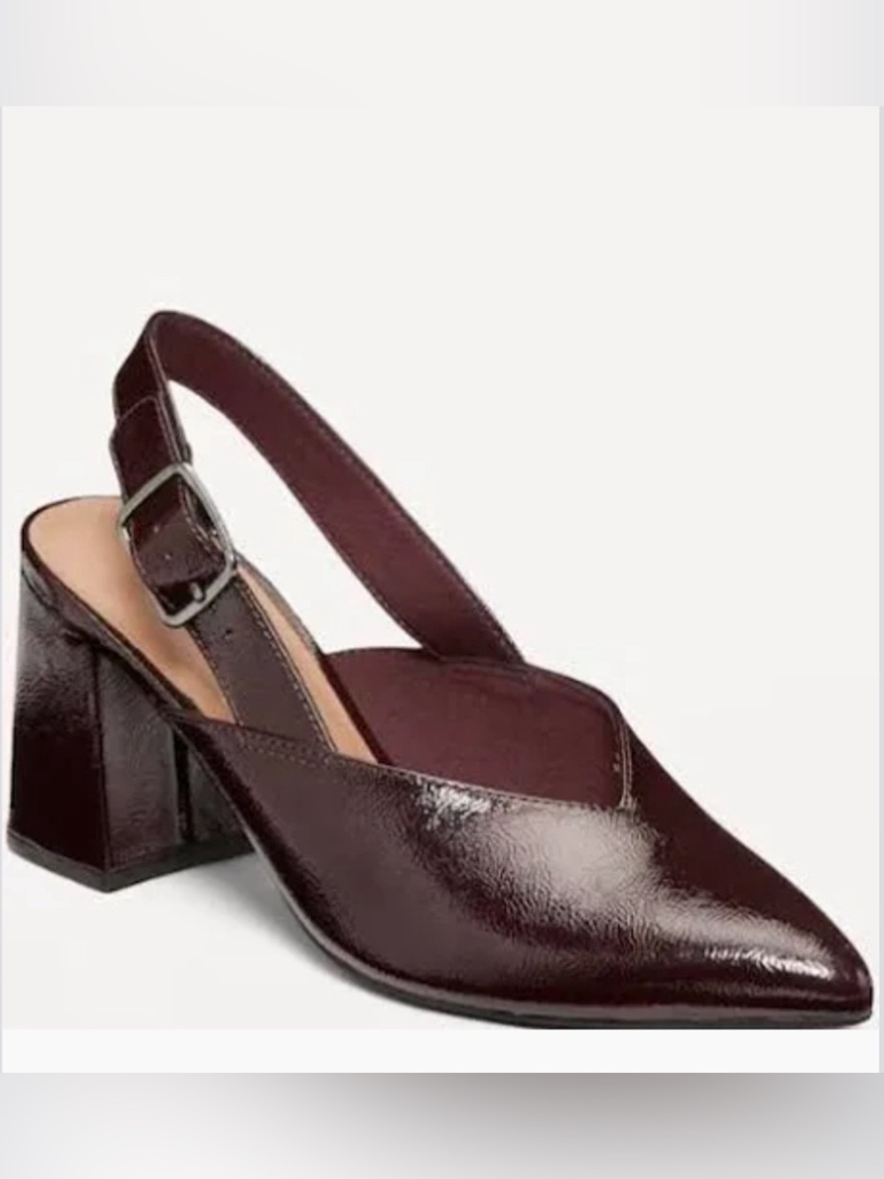 Old Navy Faux-Leather Slingback Heels for Women